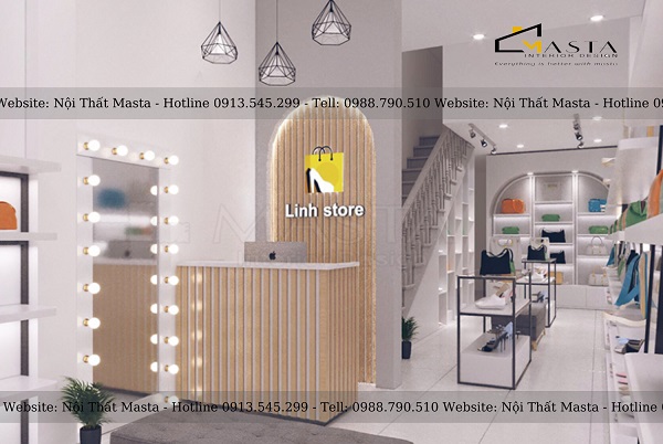 Mẫu shop quần áo, túi xách luxury