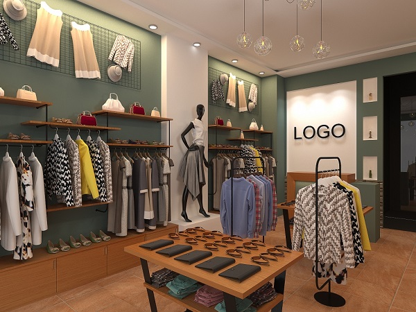 Màu chủ đạo khi thiết kế shop quần áo luxury là tông màu trầm ấm
