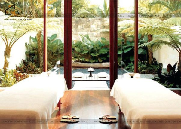 Mẫu spa phong cách thiên nhiên