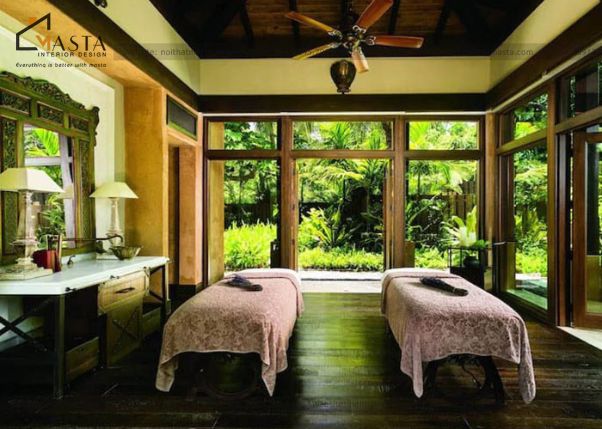 Mẫu spa phong cách thiên nhiên