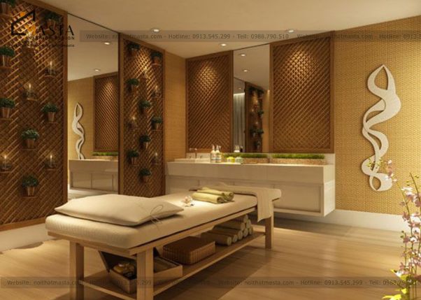Mẫu spa phong cách thiên nhiên