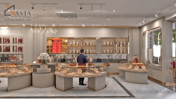 Những lợi ích khi tạo sự khác biệt qua thiết kế showroom trang sức