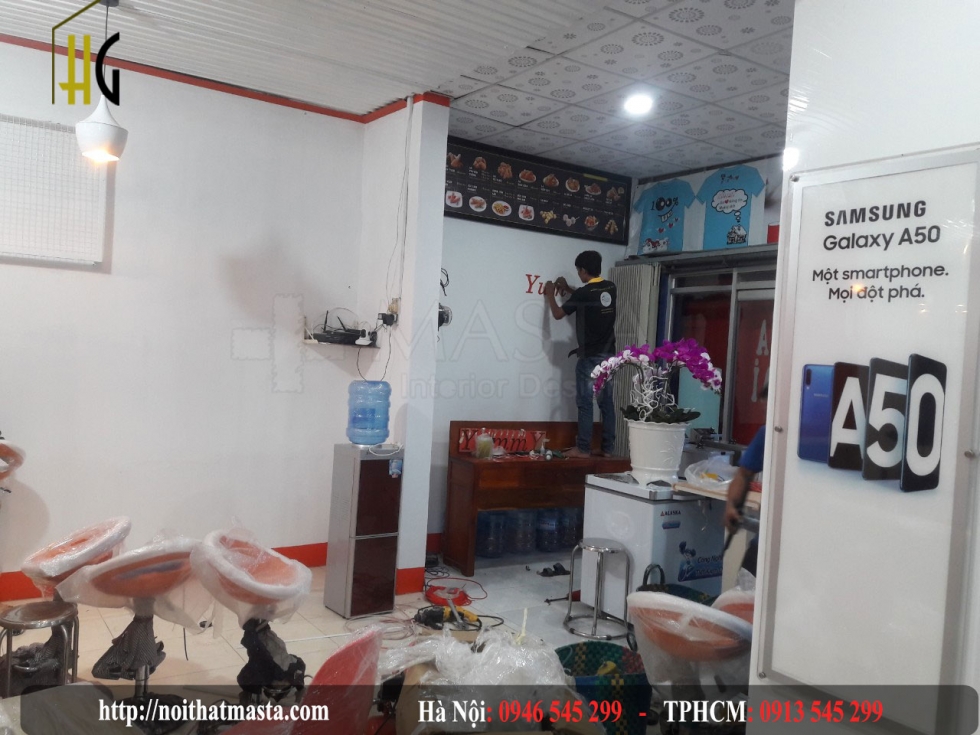 Thiết kế cửa hàng đồ ăn nhanh - chị liên