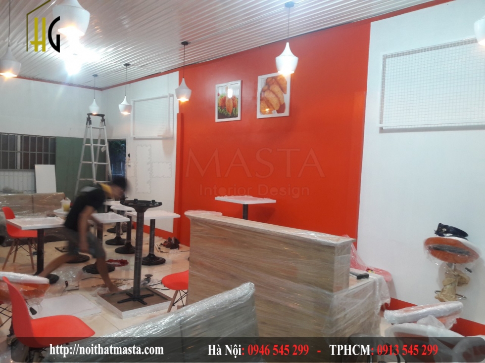 Thiết kế cửa hàng đồ ăn nhanh - chị liên