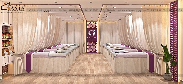 Giường nằm thoải mái và không gian trang nhã giúp khách hàng thấy sự bình yên