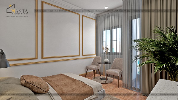 Nội thất bố trí vừa đủ, đảm bảo công năng cho các thành viên trong gia đình