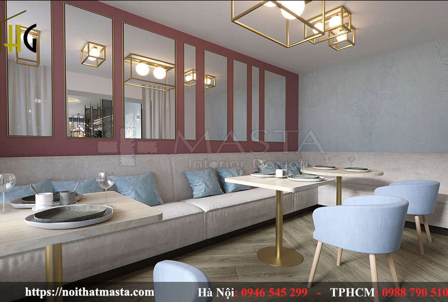 thiết kế thi công quán cafe