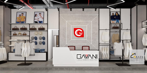 Thiết kế cửa hàng Gavani Aeon Bình Tân 