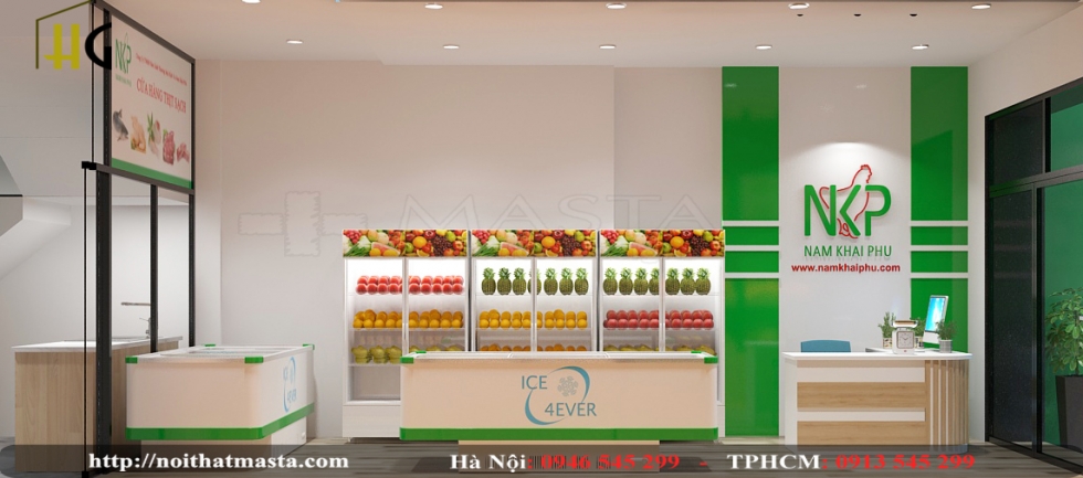 Thiết kế cửa hàng thực phẩm quận 2