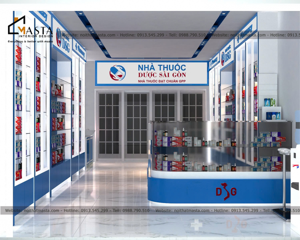 Thiết kế hiệu thuốc tây - chị Bích