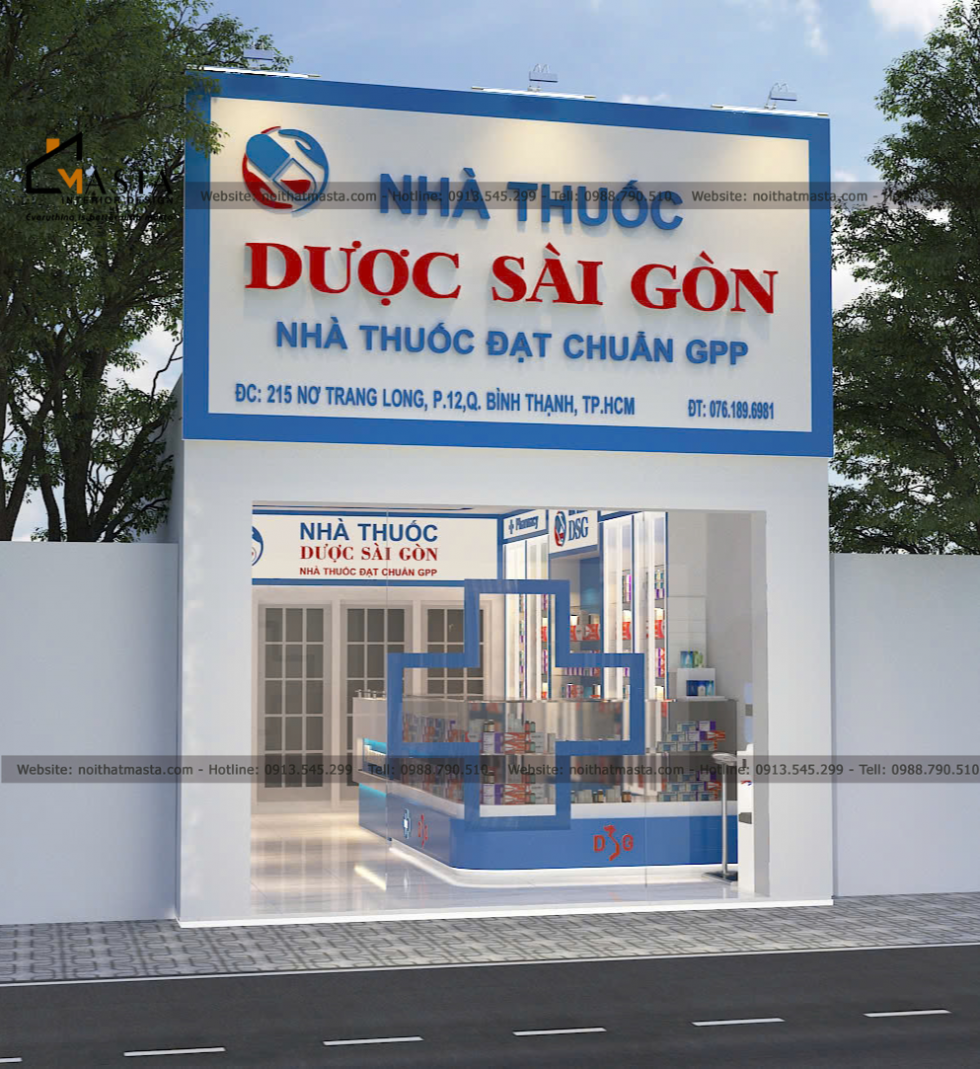 Thiết kế hiệu thuốc tây - chị Bích