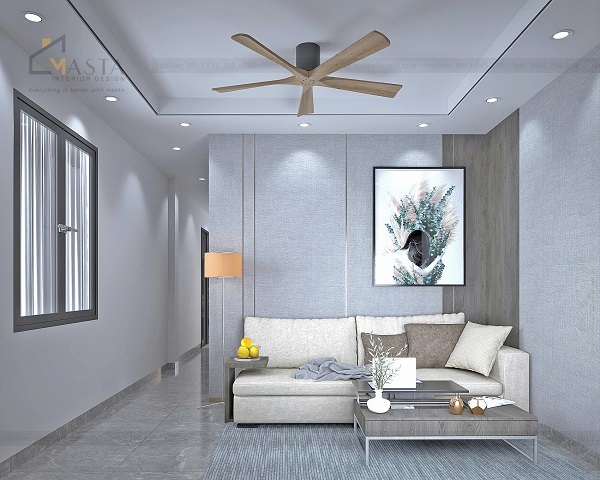 Phối cảnh 3D thiết kế nội thất nhà ở Kim Vân Tuấn, Tây Ninh
