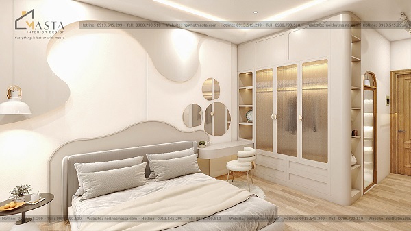 Thiết kế đường viền uốn lượn để tạo điểm nhấn khác biệt 
