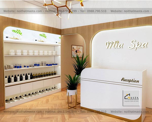 Mẫu nội thất hiện đại của Spa Mia Quận Phú Nhuận