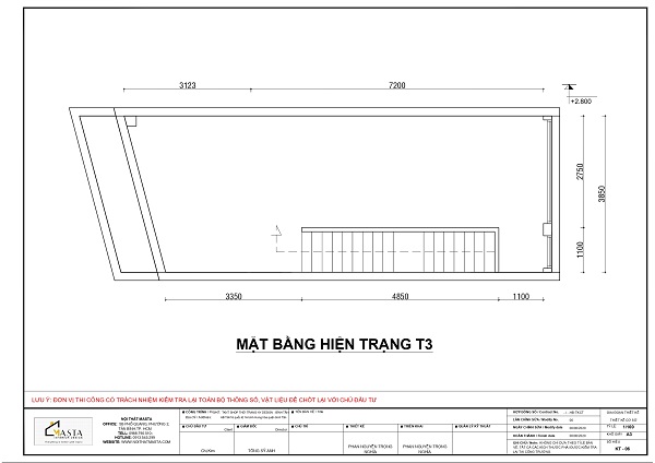 Mặt bằng hiện trạng thiết kế phòng live Nyny Design 