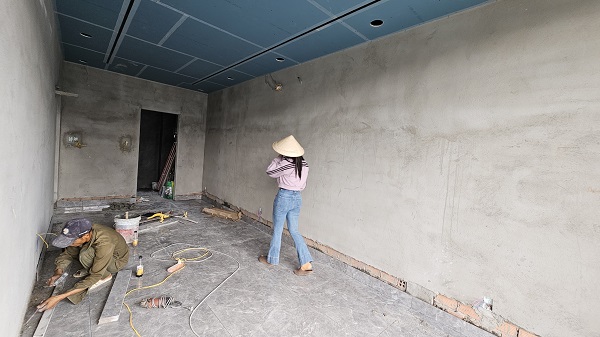 Hiện trạng trước khi thiết kế phòng live NyNy Design, phòng làm việc Bình Tân