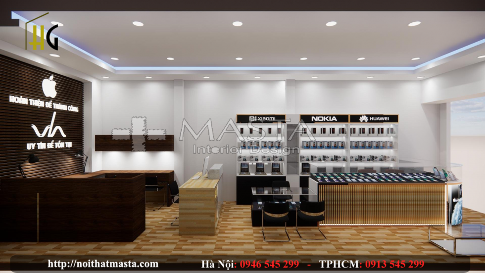 Thiết kế shop điện thoại đẹp