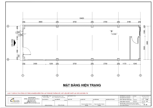 Mặt bằng hiện trạng shop mỹ phẩm Lily, Tiền Giang