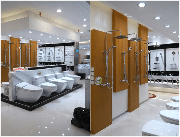 Thiết kế showroom thiết bị vệ sinh sang trọng hiện đại