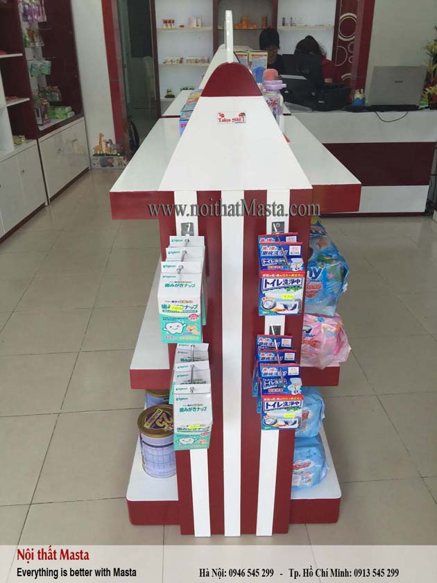 thiết kế nội thất cửa hàng thực phẩm chức năng