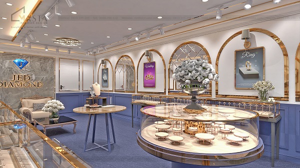 Tiệm trang sức Jed Diamond & Jewelry, Tân Bình phong cách hiện đại