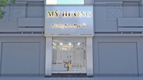 ​Phối cảnh 3D thiết kế tiệm trang sức Mỹ Hương, Gò Vấp