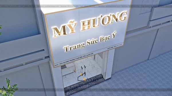 Thiết kế tiệm trang sức Mỹ Hương, Gò Vấp phong cách hiện đại