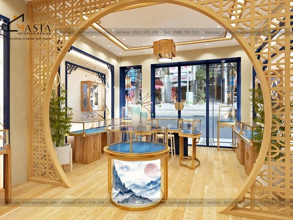 Chọn kệ trưng bày phù hợp với không gian tiệm ngọc trai