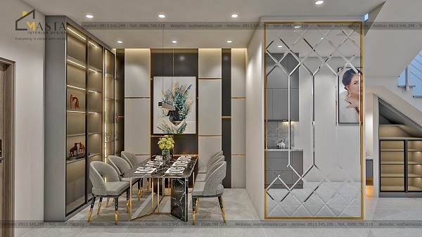 Không gian phòng ăn của tiệm vàng Kim Phượng