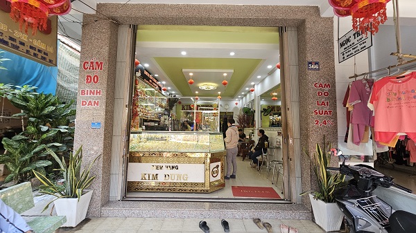 Hiện trạng trước khi thiết kế tiệm vàng Kim Dung