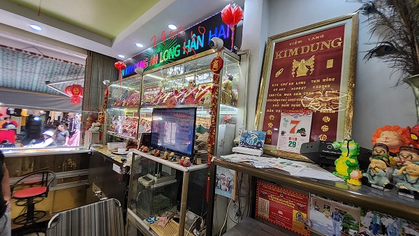 Hiện trạng trước khi thiết kế tiệm vàng Kim Dung