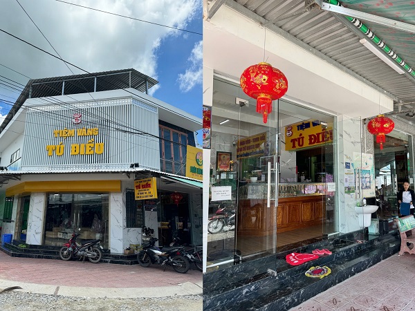 Hiện trạng trước khi thiết kế tiệm vàng Tú Điều, Cần Thơ