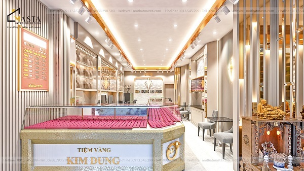 Lựa chọn đơn vị thiết kế tiệm vàng chuyên nghiệp sẽ giúp chủ đầu tư tiết kiệm thời gian tìm kiếm vật liệu