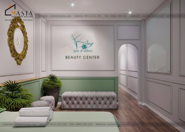 Những chọn lựa và bố trí trang thiết bị trong spa phải phù hợp với tiêu chuẩn thiết kế